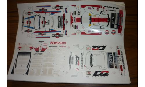 Autorama Decalque 1/32 McLaren Martini Nissan Mercedes